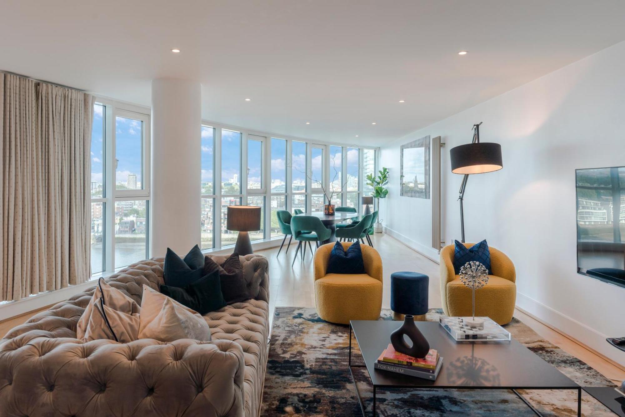 Best Thames View In Town! Large Luxxe Nomad Design Family Home Londres Quarto foto